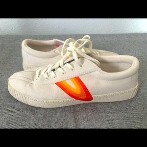 Tretorn sneakers orange and cream